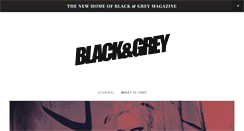 Desktop Screenshot of blackgreymag.com