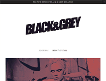 Tablet Screenshot of blackgreymag.com